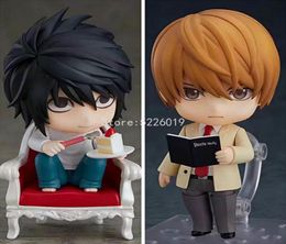 10cm Death Note Anime Figure 1160 Yagami Light Action Figure Death Note Yagami Light 1200 L Lawliet Figurine Model Doll Gift K868050325