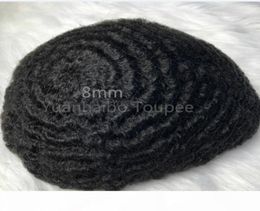 Men Hair Wig 4mm 6mm 8mm 10mm 12mm Wave Full Lace Toupee Wavy Toupee Indian Virgin Human Hair Replacement for Men 8344983
