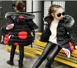 Teenage Girls 2019 New Black Red Thick Coat Winter clothes Wear Costume For Size 6 7 8 9 10 11 12 13 14 Years Child Down Jackets1868461