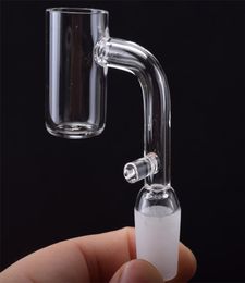 Quartz Enail 2mm Thick Bottom With Hook Electronic quartz banger Nail fit 1620mm Heating Coil 10mm 14mm 18mm male female 90 Degre6843290