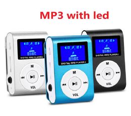 marking Mini USB Clip MP3 Player LCD Screen Support 32GB Micro SD TF Card Digital Music Mp3 Players Come with Earphone USB Cab2018091
