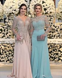 아랍어 플러스 사이즈 저녁 2020 V-Neck 보트 네크 라인 긴 간단한 무도회 드레스 맞춤 임신 가운 0314