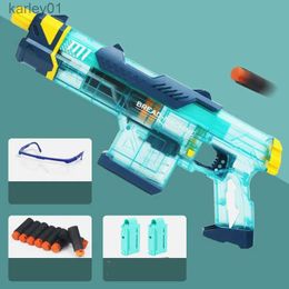 Gun Toys M1 Bread Machine Gun Toy Manual Launcher Soft Bullet Air Pneumatic Gun Shooting Model for Adults Boys Kid Birthday Gifts yq240314