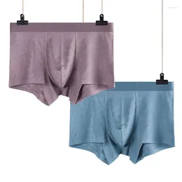 Underpants Men's Seamless Underwear Jacquard Plaid Breathable Mid-Waist Comfort Mens Boxer Shorts Mans Modal Panties