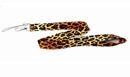 8 Style Classic Animal Leopard Print Neck Lanyard Strap Cell Mobile Phone ID Card Keychain Whole1696224