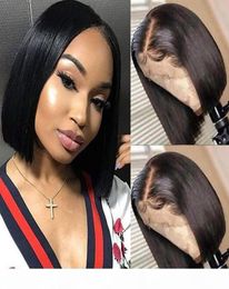 Short Human Hair Wigs Bob Style Straight Full Lace Wigs Peruvian Virgin Hair For Black Women Glueless Lace Front Bob Wigs1114758