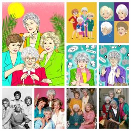 Stitch Classic TV Series The Golden Girls Diamond Painting Actor Betty White Wall Art Cross Stitch Embroidery Picture Mosaic Home Decor