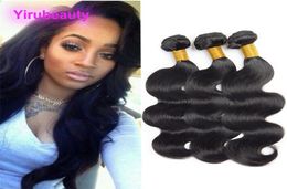 Peruvian Virgin Hair 3 Bundles Body Wave Whole Human Hair Natural Black Yiruhair 830inch Hair Extensions Weaves Body Wave4270635