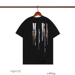 Fashion Mens Graphic T Shirts Women Designer T-shirts Cotton Tops Man S Casual Shirt S Clothing Street Tie Dyeing Clothes 310