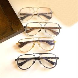 Glasses Designer Luxury Popular Sunglasses for Men Top Classic Women Retro Optical Glasses Hollow Pilot Eyeglasses