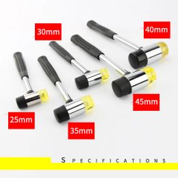 Hammer Double Face Tap Rubber Hammer Nylon Rubber Mallet 25mm 30mm 35mm 40mm 45mm Multifunctional Glazing Window Beads Hammers