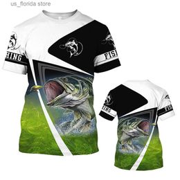 Men's T-Shirts New Fishing T-shirt Men TShirt Dog Fish Graphic Clothing O-Collar Oversized Tops Outdoor Sport Apparel Summer For Male T Shirt Y240314