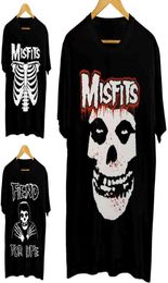 Men T Shirt Misfits New Skull Graphic Printing Classic Funny Tshirt Novelty Tshirt Women Tees Black Cotton Tops ONeck XS5XL G124763145