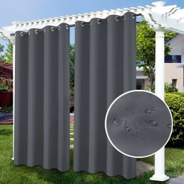 Curtains privacy outdoor curtains waterproof garden uv exterior curtain street gazebo curtain for patio porch pergola terrace cabana Pool