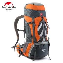 Bags Naturehike Men Women Unisex 70L Capacity Outdoor Camping Hiking Climbing Travel Mountaineering Backpacks With Waterproof Cover