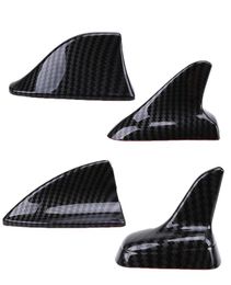 Auto Car Universal Shark Fin Roof Decorative Decorate Antenna Aerials Imitation Carbon Fibre Car Stickers Exterior Parts6012727