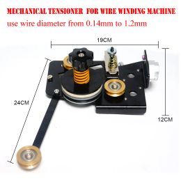 New 0.14mm To 1.2mm Coil Winder Device Use Wire Winding Machine Parts Mechanical Damping Tensor Tensioner Tension Controller