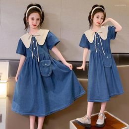 Girl Dresses Summer Dress For Girls Baby Casual Long Princess Young Denim Vestido Costume Evening Clothes