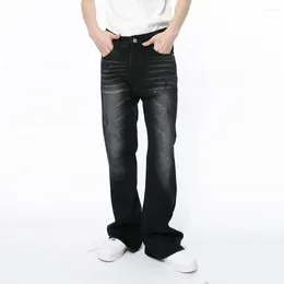 Men's Jeans SYUHGFA Korean Male Paint Spot Stylish Washed Pockets Baggy Denim Pants Vintage Men Clothing Spring 2024