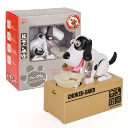 Boxes Piggy Bank Doggy Canine Robotic Eating Coin Saving Money Box Choken Bako Puppy Money Box For Kids Birthday Gift