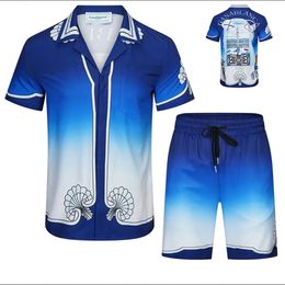 New designer T-shirt casual short suit haiku luxury fashion polo shirt shorts men's top shorts #02