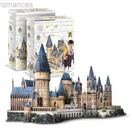 3D Puzzles Magic Castle 3D Puzzle Paper Astronomy Tower Jigsaw Miniature Model Express Famous Building Assembled Game Toys For Kids Gifts 240314