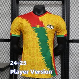 24 25 Burkina Faso Soccer Jerseys 2023 2024 Home Away Special Yellow Green White Mens Uniforms Player Version Jersey Man Football Shirts