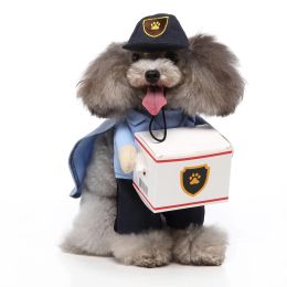 Clothing Dog Halloween Costumes Funny Courier Costume for Dog Fancy Dress Dog Accessories for Small/Medium/Large Pet Dogs Clothes