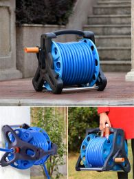 Reels Garden Hose Reel Holder Hand Crank Hoses Reels Rack Water Pipe Storage Cart Winding Tool Rack Garden Storage Tools Supplies