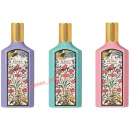 Klassiskt nytt produktdesigner Brand Flora Women's Perfume Gardenia Köln 100 ml kvinnors sexiga och varaktiga jasmine parfym spray edp parfym kunglig fin bröllop parfym