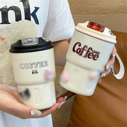 Water Bottles Portable Thermal Cup Cute Cartoon High Quality Stainless Steel Anti-adhesion Exquisite Workmanship Capacity Safe