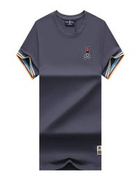 Mens designer casual t shirt fashion polos summer slim bunny print round neck luxury accessories top Tshirt MXXXL2323362