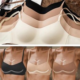 Bras WEIRDO Thin Seamless Women'S Bra Female Push Up Underwear Tube Top Lingerie Beauty Back Support Non-Wire Solid Elastic