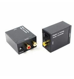 محول الصوت التناظري الرقمي الرقمية البصرية Coxial RCA Toslink إشارة إلى محول الصوت التناظرية RCA