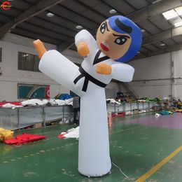 Free Ship Outdoor Activities 2m 3m 6m Giant Inflatable TaeKwonDo Boxing Man Cartoon for Sale