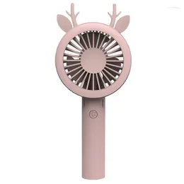 EAS-Rechargeable Fan Air Cooler Operated Hand Held USB Solid Color Portable Desktop Home Office