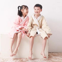 Towel Autumn And Winter Children's Bathrobes Absorbent Water Easy To Dry Warm At Home Big Swimming El Dressing Gowns