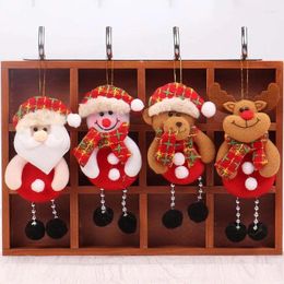 Christmas Decorations 2PCs Tree Hanging Pendants Ornaments Gift For Kids Year Home Decoration Santa Claus Snowman Toy Doll