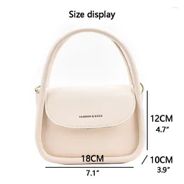 Shoulder Bags Women PU Leather Purse And Handbag Female Shopper Fashion Casual Solid Colour Simple Letter Printing Square Bag