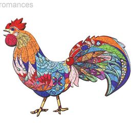 3D Puzzles Unique Wooden animal Jigsaw Puzzles Mysterious Rooster 3D Puzzle Gift Interactive Games Toy For Adults Kids Educational Fabulous 240314