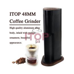 Tools ITOP Hexa48 Coffee Grinder 48mm Conical Burrs 120 Levels of Grinding Degree for Whole Coffee Type Grind Espresso Coffee Miller