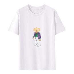 2024デザイナーTシャツ女性の新しいプリントポロシャツ女性用半袖トップ、100％高品質の綿