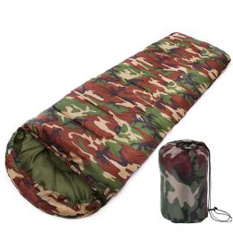 Gear Cotton Camping Sleeping Bag Envelope Style Army Military Camouflage Sleeping Bags Outdoor Warm Travelling Hiking Sleep Bag Xa380b