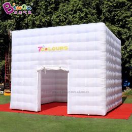 Оптовая торговля 8x8x5mh (26.2x26.2x16.4ft) Недавно дизайн -игрушки спортивная реклама надувная квадратная палатка с логотипами для вечеринки для лагеря украшения