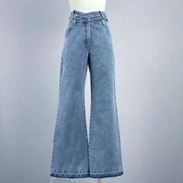 Women's Jeans Cross-belt Denim Bell-bottoms For Autumn/Winter 2024 0111