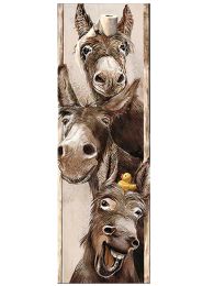 Dikiş Duvar Sanat Tuvalet Kuralları 5D Elmas Resim Komik Banyo Hayvan İnek Eşek Zürafa Elmas Nakış Resim Hediyesi