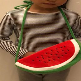 Bag 12PCS 22CM Size Big Watermelon Girl's Plush Satchel Coin Pouch