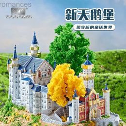 3D Puzzles MMZ MODEL IRON STAR 3D Puzzle Metal New Swan Stone Castle Assembly Model Kits DIY 3D Laser Cut Jigsaw Puzzle Toys Children Gift 240314