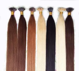 Pre Bonded Hair Extensions I Tip Keratin Fusion Human Hair Extension Nail Tip Hair Pink Color 100sbag 20 Colors To Choose From8448873