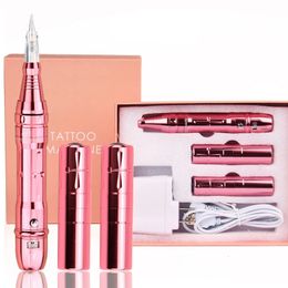 Professional Wireless Permanent Makeup Machine Pen Beauty Eyebrow Tattoo Machine with 2 Battery Tattoo Machine 240304